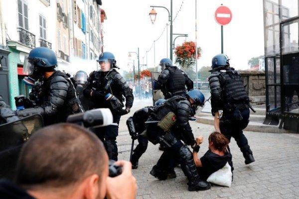 پلیس با جلیقه زردها در نانت فرانسه درگیر شد