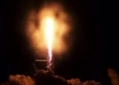 فیلمی از لحظه پرتاب فضاپیمای فالکون به فضا