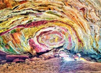 غار رنگین کمان هرمز Rainbow Cave