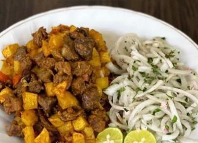 دوپیازه گوشت تکه ای، ترد و لذیذ
